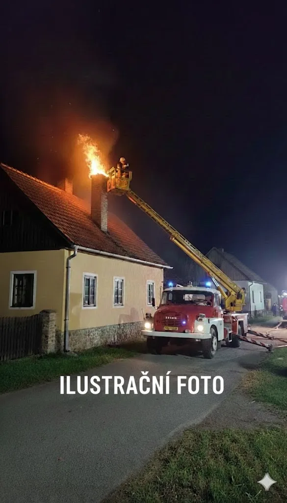 Požár, zahoření sazí, Jaroměřice